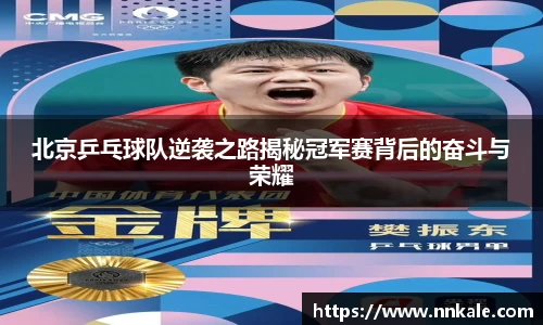北京乒乓球队逆袭之路揭秘冠军赛背后的奋斗与荣耀
