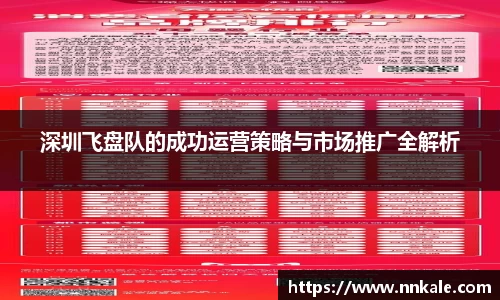 深圳飞盘队的成功运营策略与市场推广全解析
